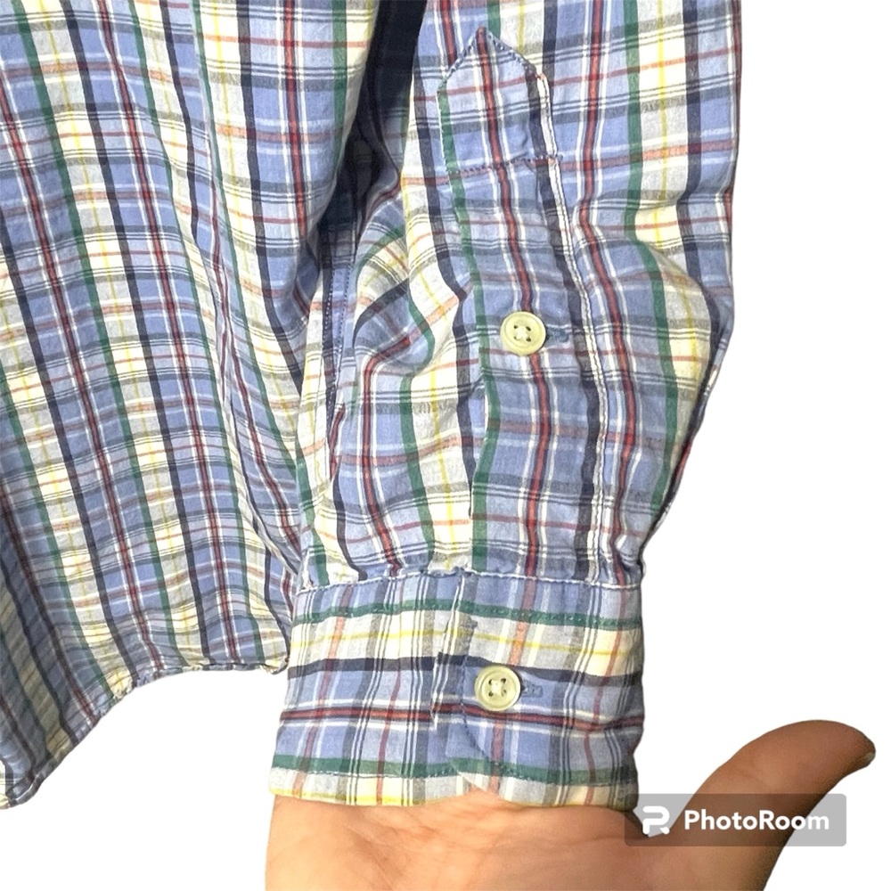 Ralph Lauren Sport Plaid Multi Color Men's Button Down Dress Shirt Size L - Picture 6 of 9